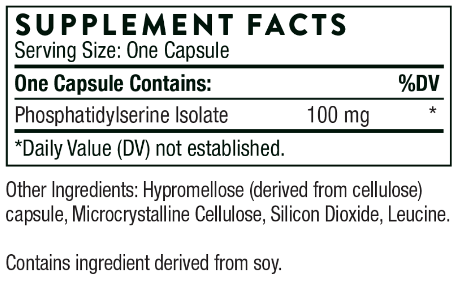 Thorne Iso-Phos Ingredients Label Image